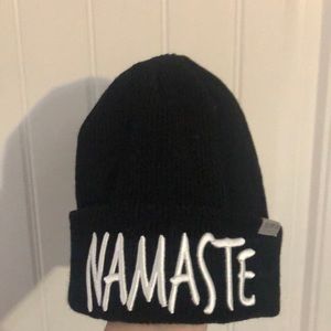 Black “Namaste”Beanie